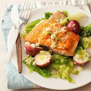 seared-salmon-with-potatoes-cabbage-and-horseradish image