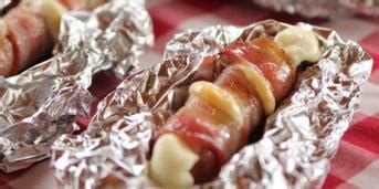 best-cheesy-bacon-hot-dogs-recipes-food-network image