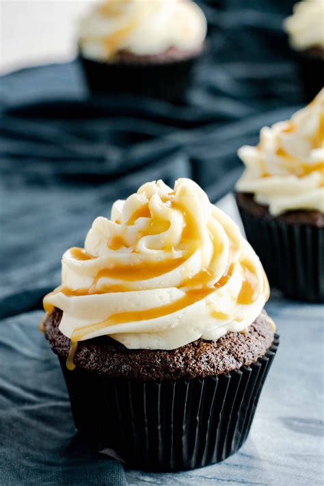 mocha-cupcakes-with-salted-caramel-frosting-mama image