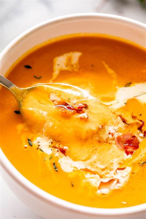 easy-healthy-creamy-carrot-soup image