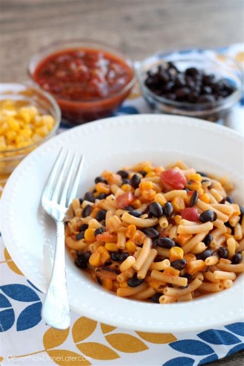southwestern-mac-and-cheese-dessert-now-dinner image