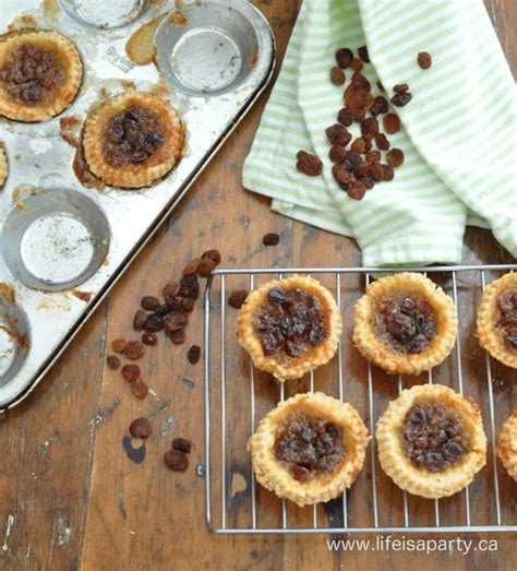 butter-tarts-with-raisins-recipe-life-is-a-party image