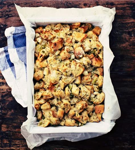 unstuffed-herb-and-apple-turkey-stuffing image