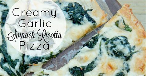 creamy-garlic-spinach-ricotta-pizza-allys-sweet image