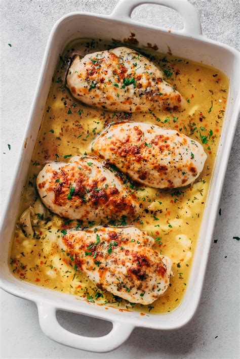 baked-garlic-butter-chicken-with-mozzarella-little image
