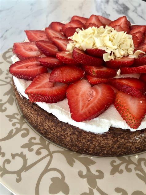 strawberry-topped-chocolate-torte image