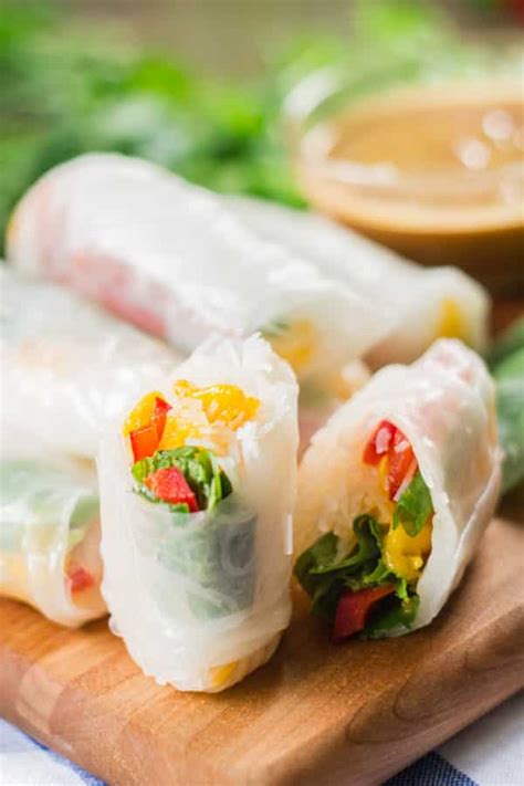 mango-spring-rolls-with-almond-butter-dipping-sauce image