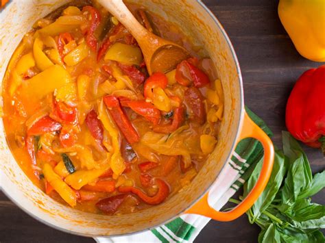 peperonata-sweet-bell-peppers-with-olive-oil-onion image