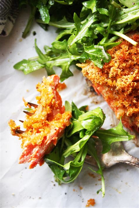 dijon-crusted-salmon-with-simple-arugula-salad-21 image