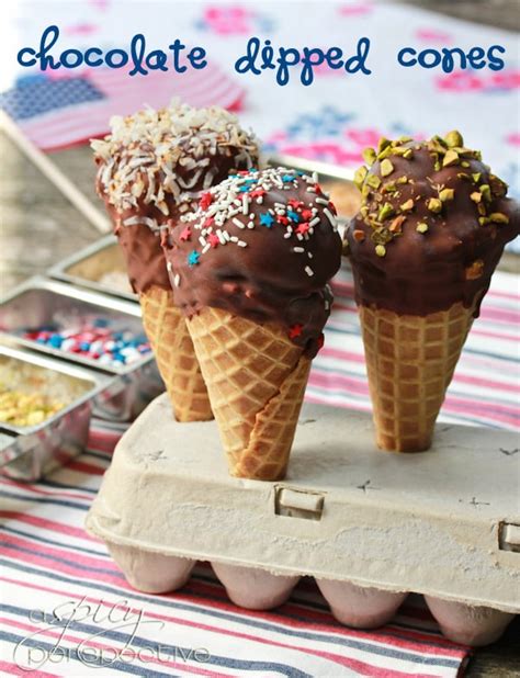 chocolate-dipped-ice-cream-cones-a-spicy-perspective image