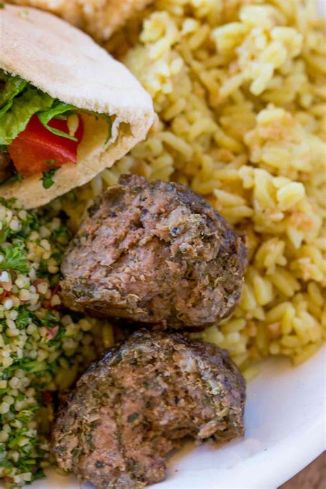 middle-eastern-meatballs-kofta-kebabs-dinner image