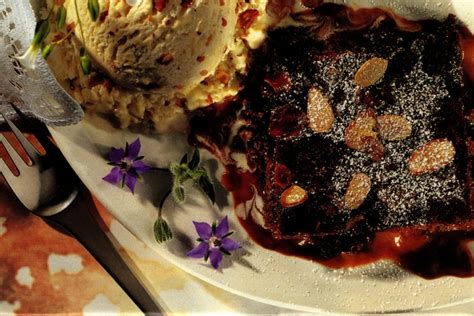 hot-fudge-pudding-cake-in-milk-chocolate-sauce image