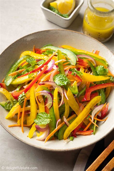 easy-bell-pepper-salad-delightful-plate image