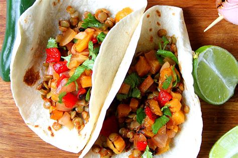 chili-lime-lentil-tacos-with-spicy-grilled-pineapple image