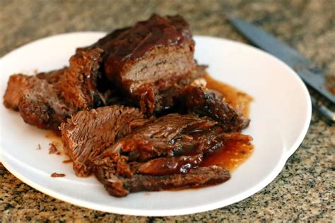 crock-pot-bbq-beef-brisket-recipe-the-spruce-eats image