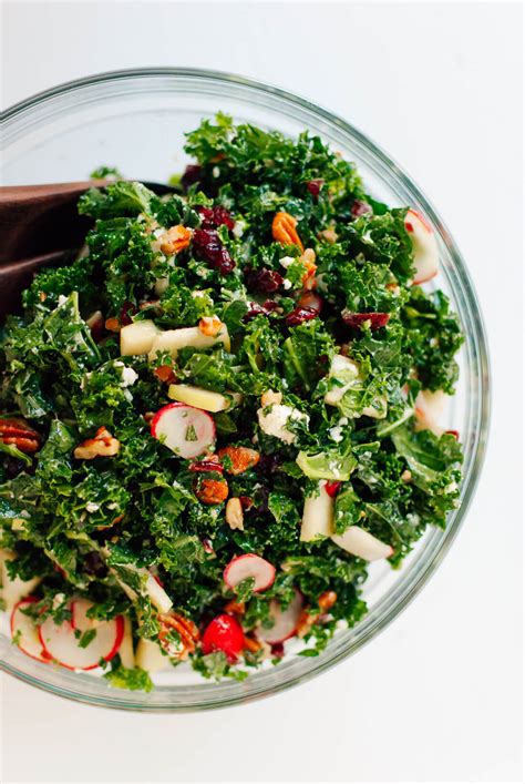 debs-kale-salad-with-apple-and-pecans-cookie-and image