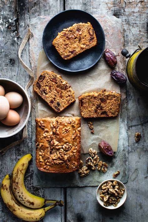 healthy-banana-bread-with-dates-and-walnuts-healthy image