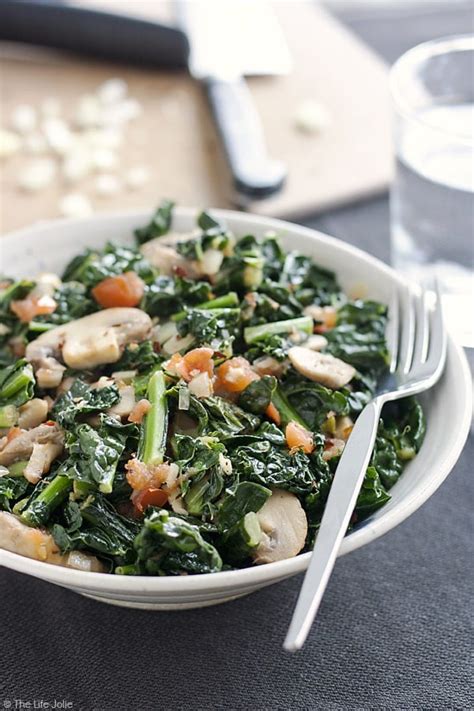 sauted-kale-with-mushrooms-and-tomatoes-the-life-jolie image