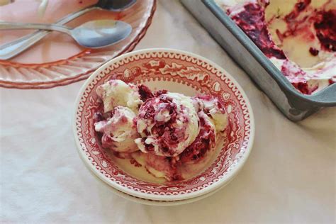 blackberry-crush-no-churn-ice-cream-syrup-and-biscuits image
