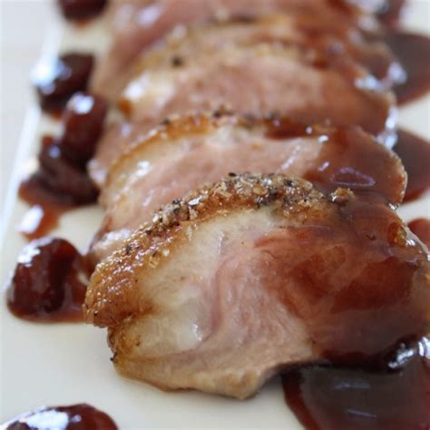 seared-duck-breast-with-port-wine-cherry-sauce image