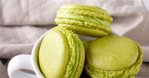 green-tea-macarons-recipe-yummly image