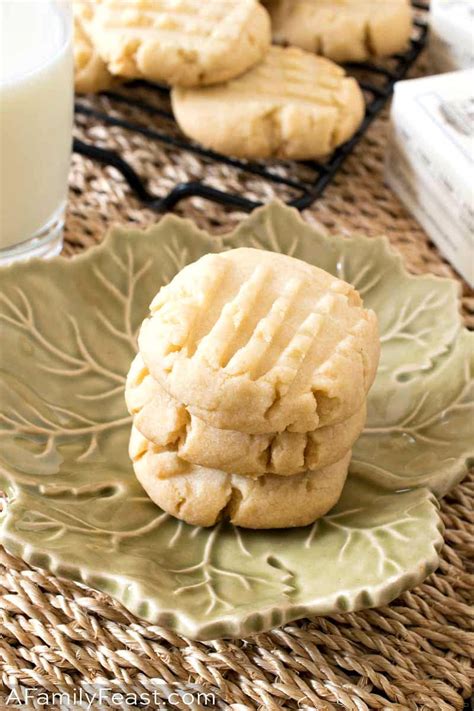 4-ingredient-shortbread-cookies-a-family-feast image