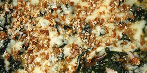 cheesy-winter-greens-casserole-recipe-food-and-wine image