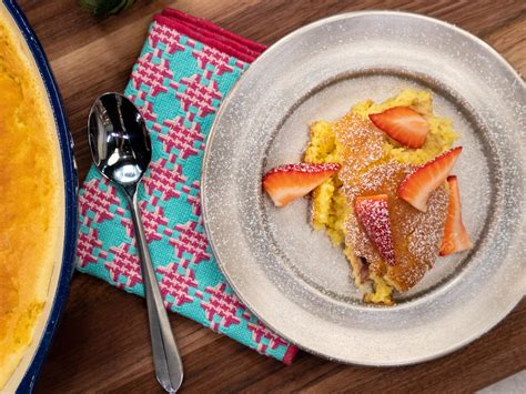 baked-vanilla-custard-with-berries-food-network-kitchen image