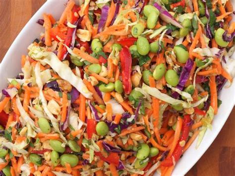 asian-slaw-with-ginger-peanut-dressing-recipe-serious image