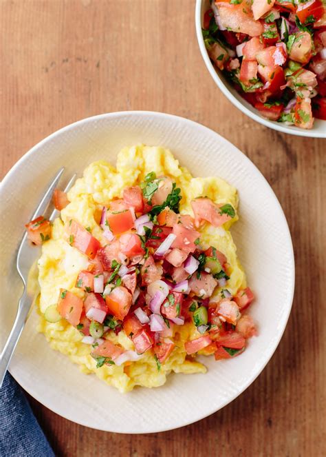 recipe-scrambled-eggs-with-lazy-salsa-kitchn image