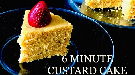 6-minute-eggless-custard-cake-in-microwave image
