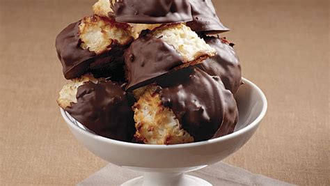chocolate-dipped-macaroons-recipe-finecooking image