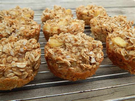 pineapple-coconut-oatmeal-muffins-drizzle-me-skinny image