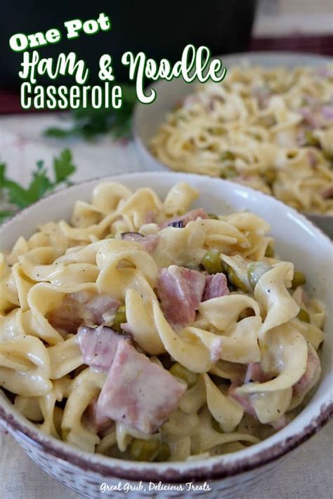 one-pot-ham-and-noodle-casserole image