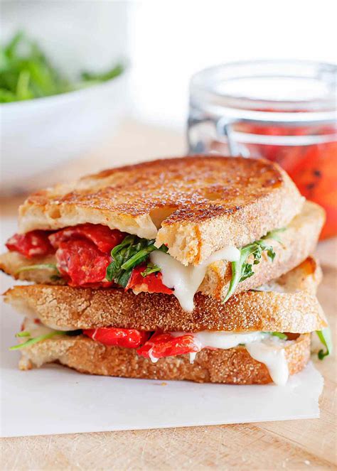 grilled-cheese-sandwich-with-red-peppers image