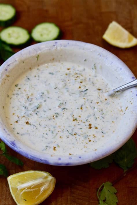 vegan-raita-indian-cucumber-yogurt-sauce-the image
