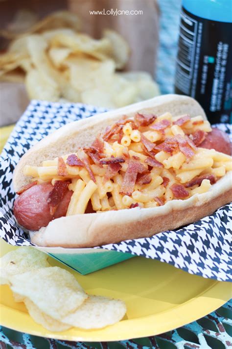 bacon-macaroni-and-cheese-hot-dogs-lolly-jane image