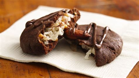 coconut-filled-chocolate-delights-recipe-pillsburycom image