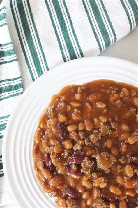 hearty-slow-cooker-cowboy-beans-recipe-with-video image