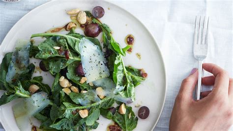 arugula-grape-and-almond-salad-with-saba-vinaigrette image