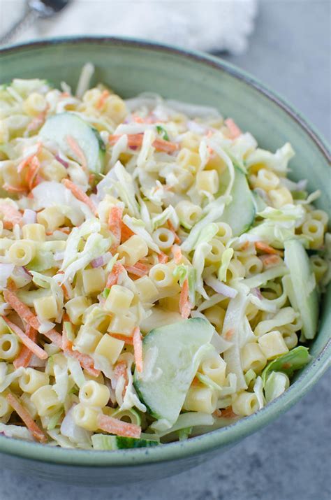cole-slaw-pasta-salad-barbecue-side-dish-fake-ginger image