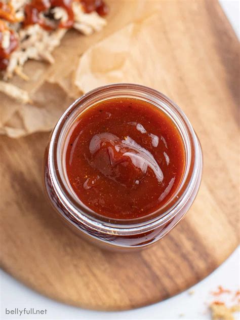 homemade-bbq-sauce-recipe-quick-and-easy-belly-full image