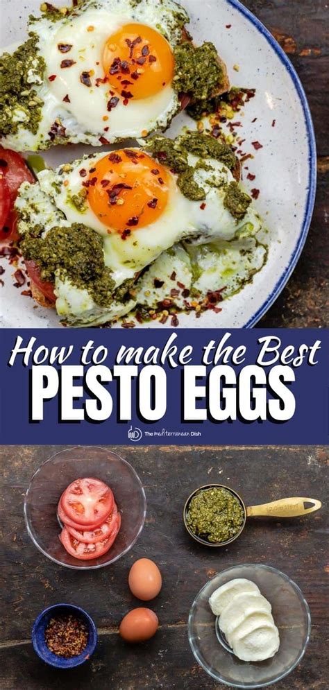 pesto-eggs-recipe-with-tomatoes-and-mozzarella-the image