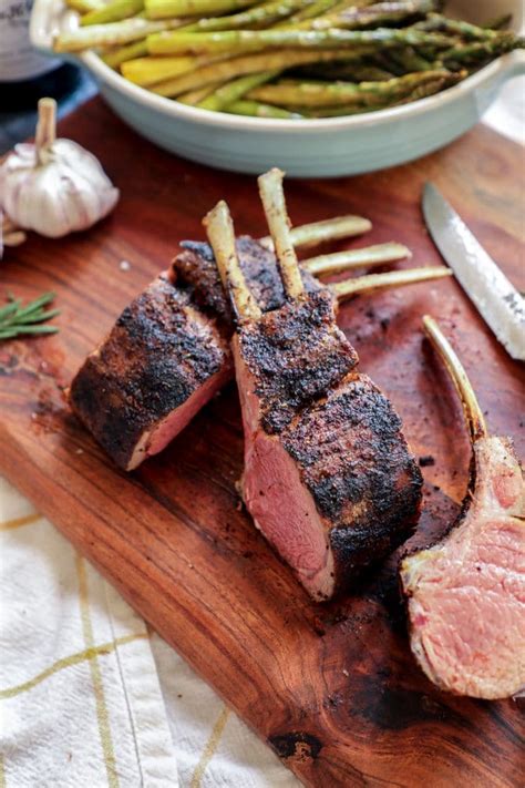 grilled-coffee-rubbed-rack-of-lamb-with-video image