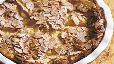 pear-clafoutis-with-almonds-recipe-finecooking image