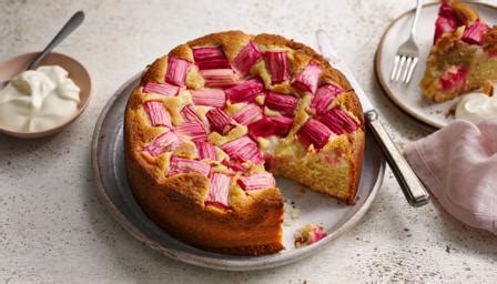 rhubarb-cake-recipe-bbc-food image
