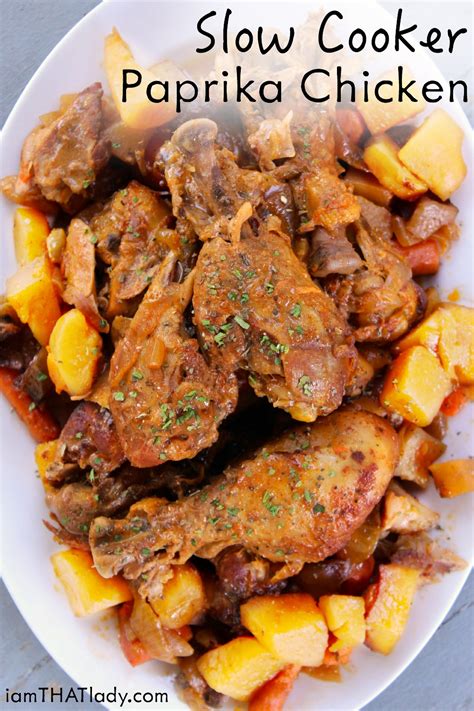 amazing-slow-cooker-paprika-chicken-easy-delicious image