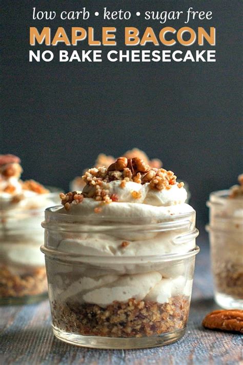 maple-bacon-low-carb-cheesecake-easy-no-bake-sweet image