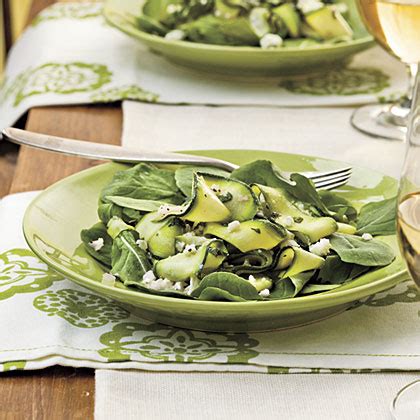 zucchini-ribbons-with-feta-and-mint-recipe-myrecipes image