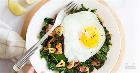 sauteed-spinach-with-bacon-and-garlic-paleo-one image